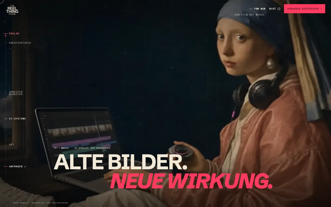 Diese Seite: Scrollfilm von The Reel Thing Studio