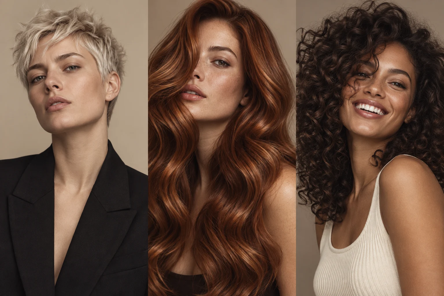 Kurzer platinblonder Pixie Cut, KI-generiert